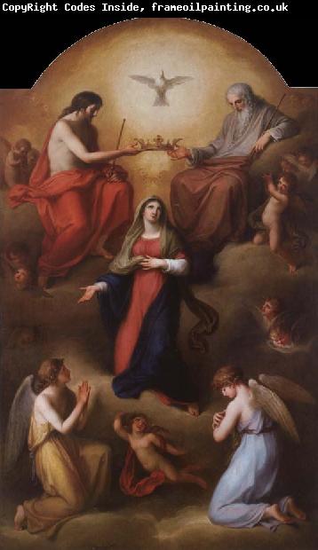 Angelika Kauffmann Die Kronung Mariens durch die Heiligste Dreifaltigkeit